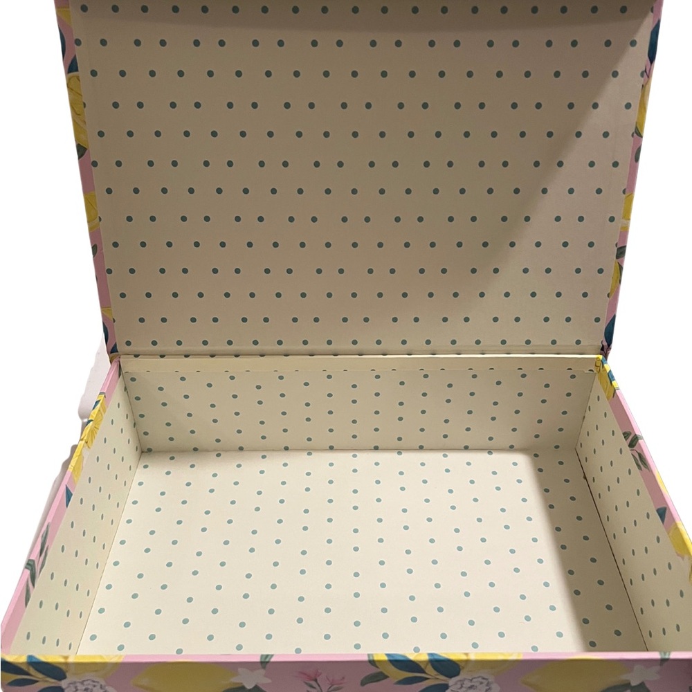 Floral Lemon Print Accessory Box - Picture 4 of 4